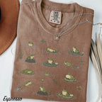 Frogs in Pond Comfort Colors T-Shirt - Espresso / S - T-Shirt