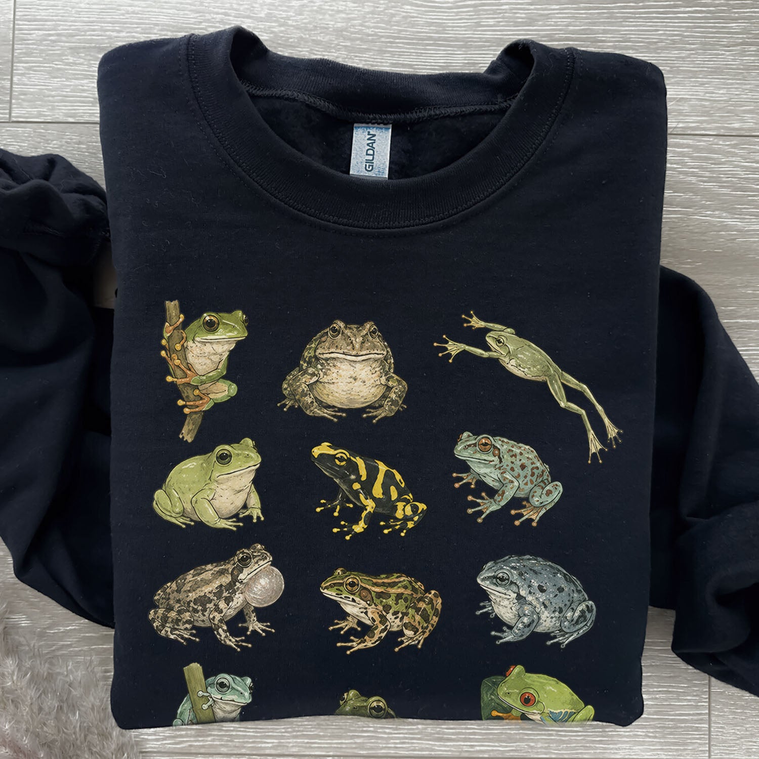 Frog Species Graphic Sweatshirt