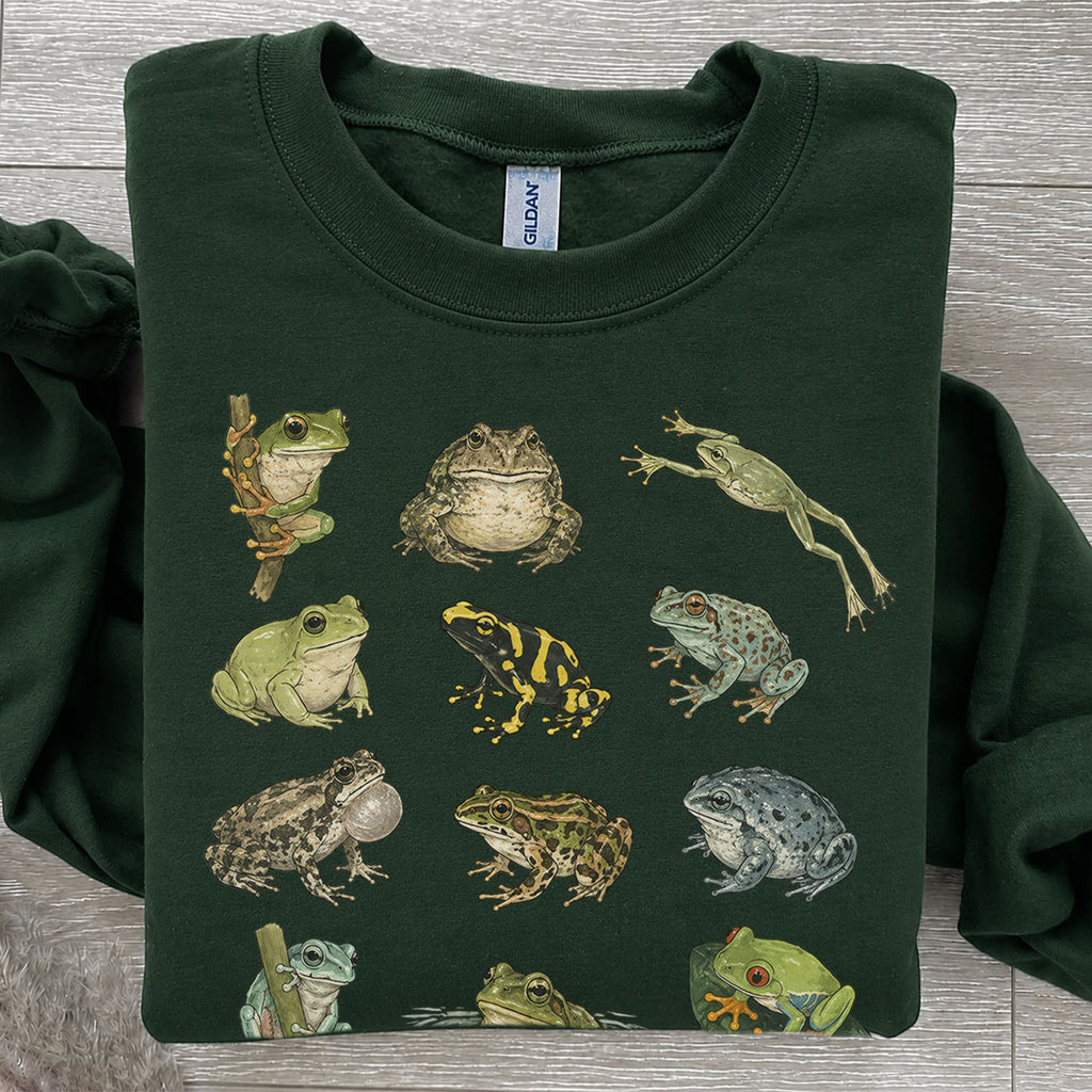 Frog Species Graphic Sweatshirt