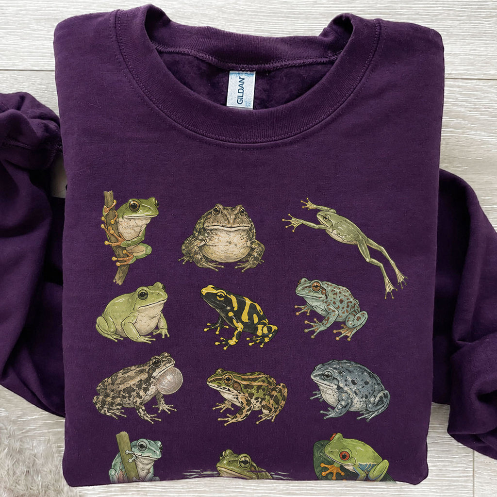 Frog Species Graphic Sweatshirt