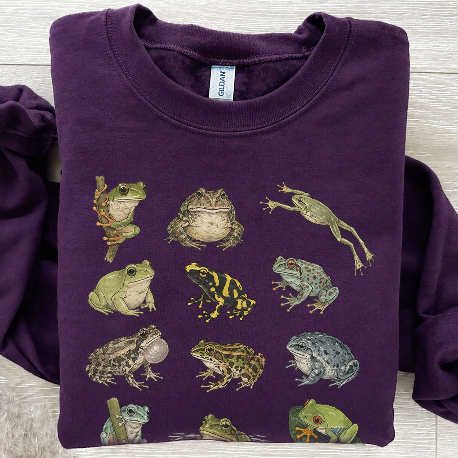 Frog Species Graphic Sweatshirt