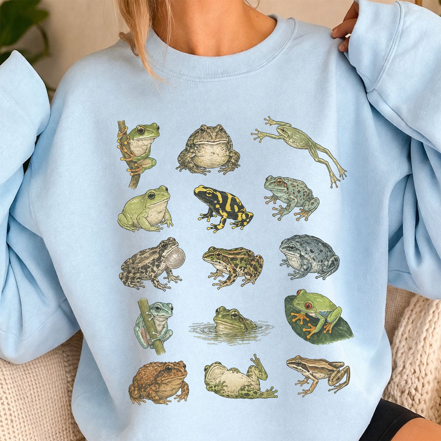Frog Species Graphic Sweatshirt