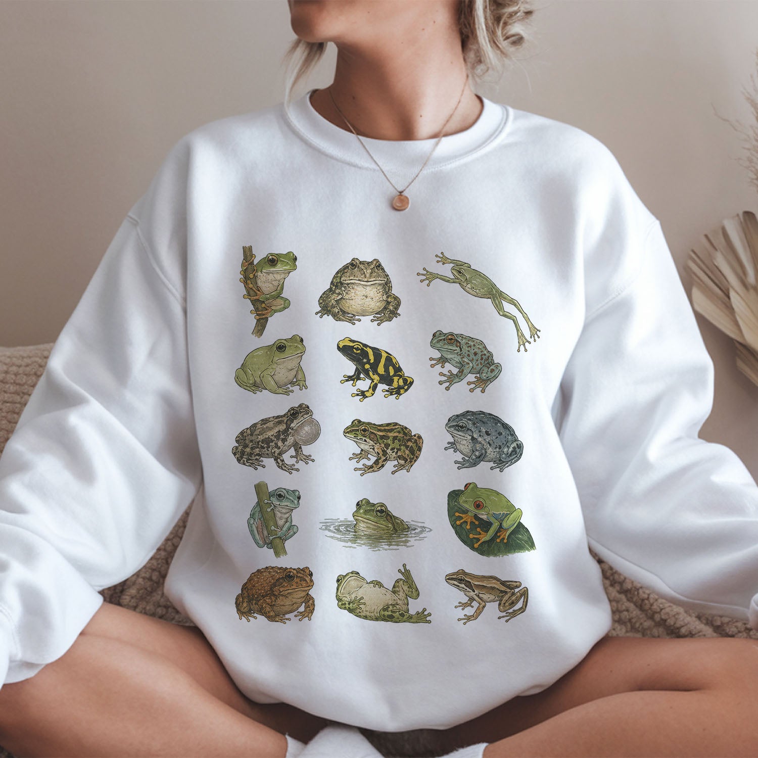 Frog Species Graphic Sweatshirt