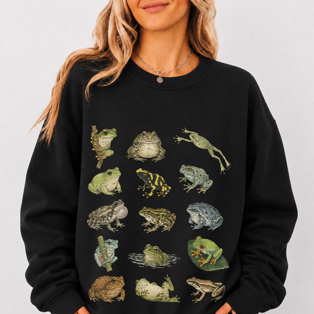 Frog Species Graphic Sweatshirt