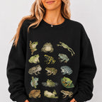 Frog Species Graphic Sweatshirt