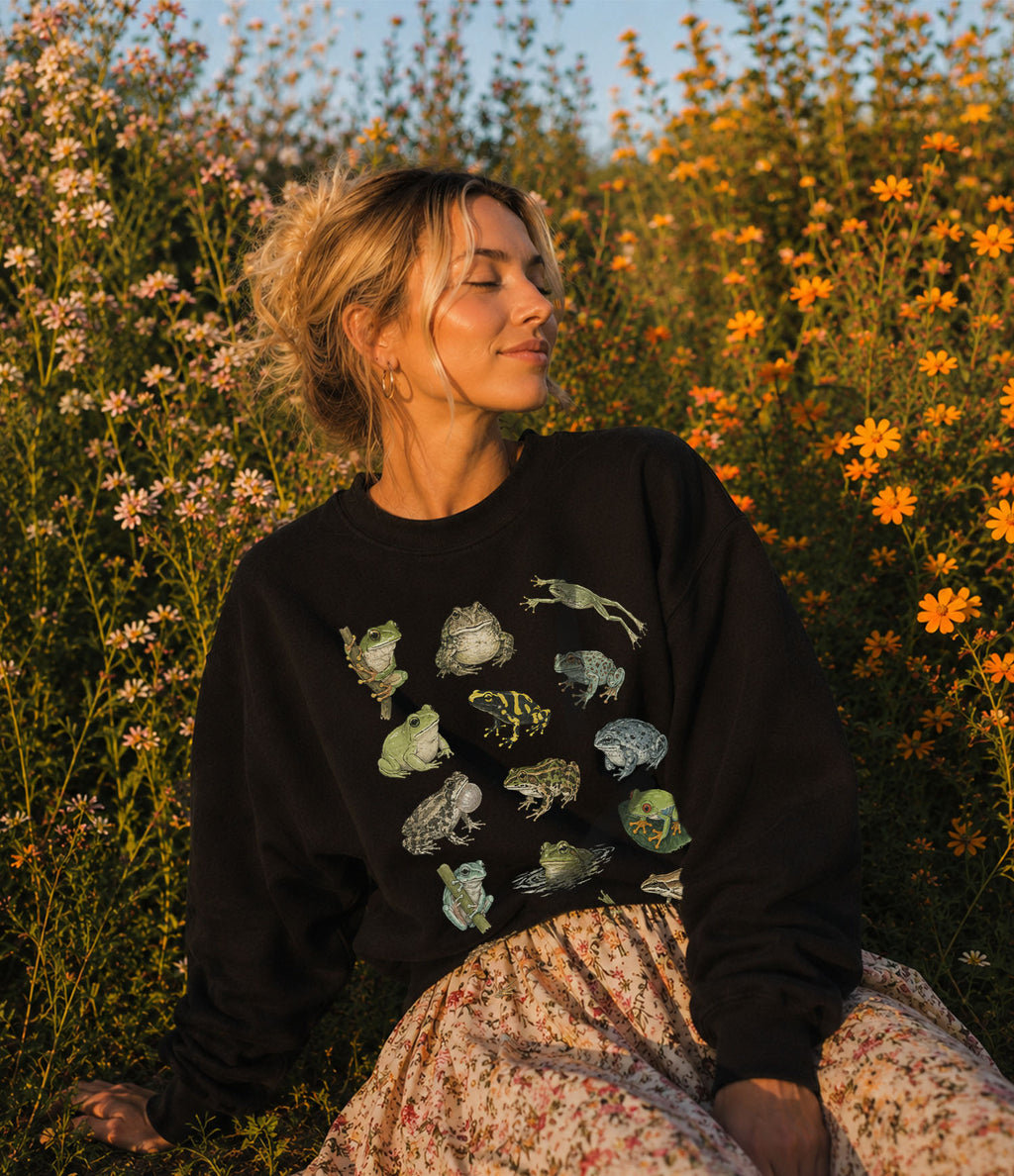 Frog Species Graphic Sweatshirt