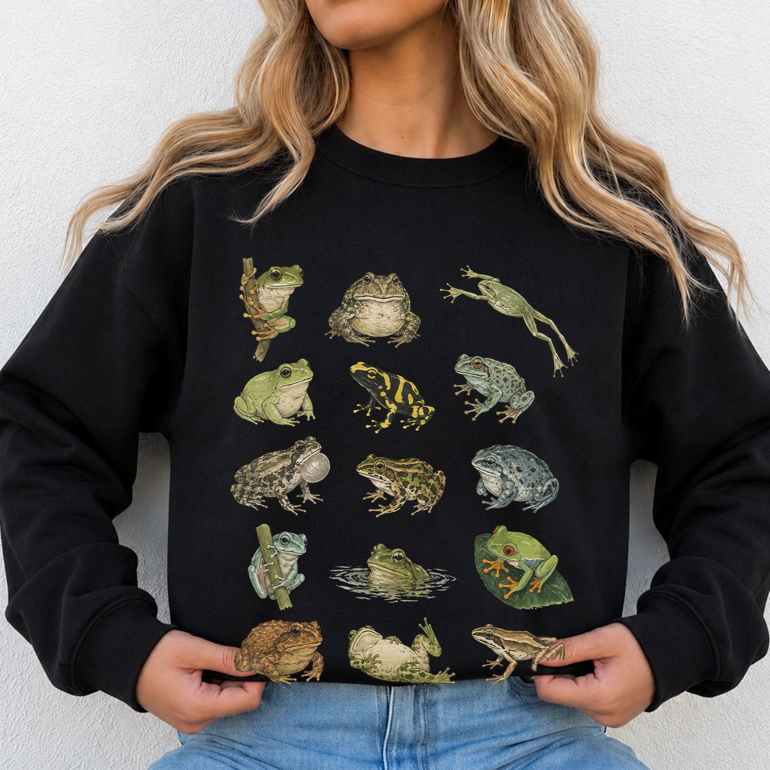 Frog Species Graphic Sweatshirt