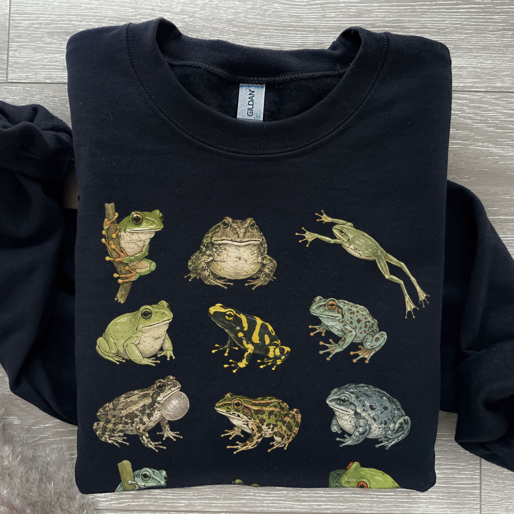 Frog Species Graphic Sweatshirt