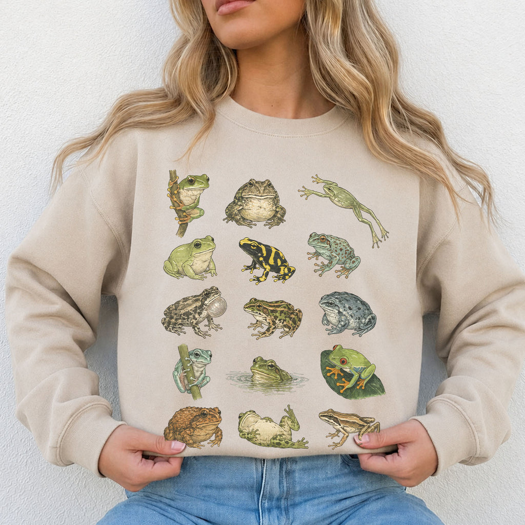 Frog Species Graphic Sweatshirt