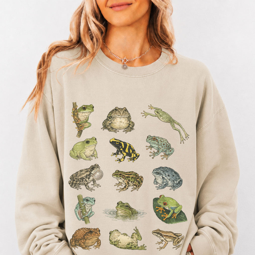 Frog Species Graphic Sweatshirt