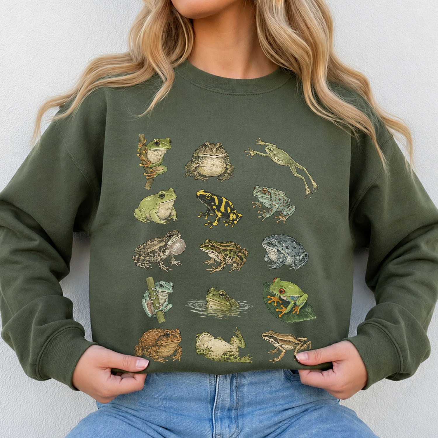 Frog Species Graphic Sweatshirt