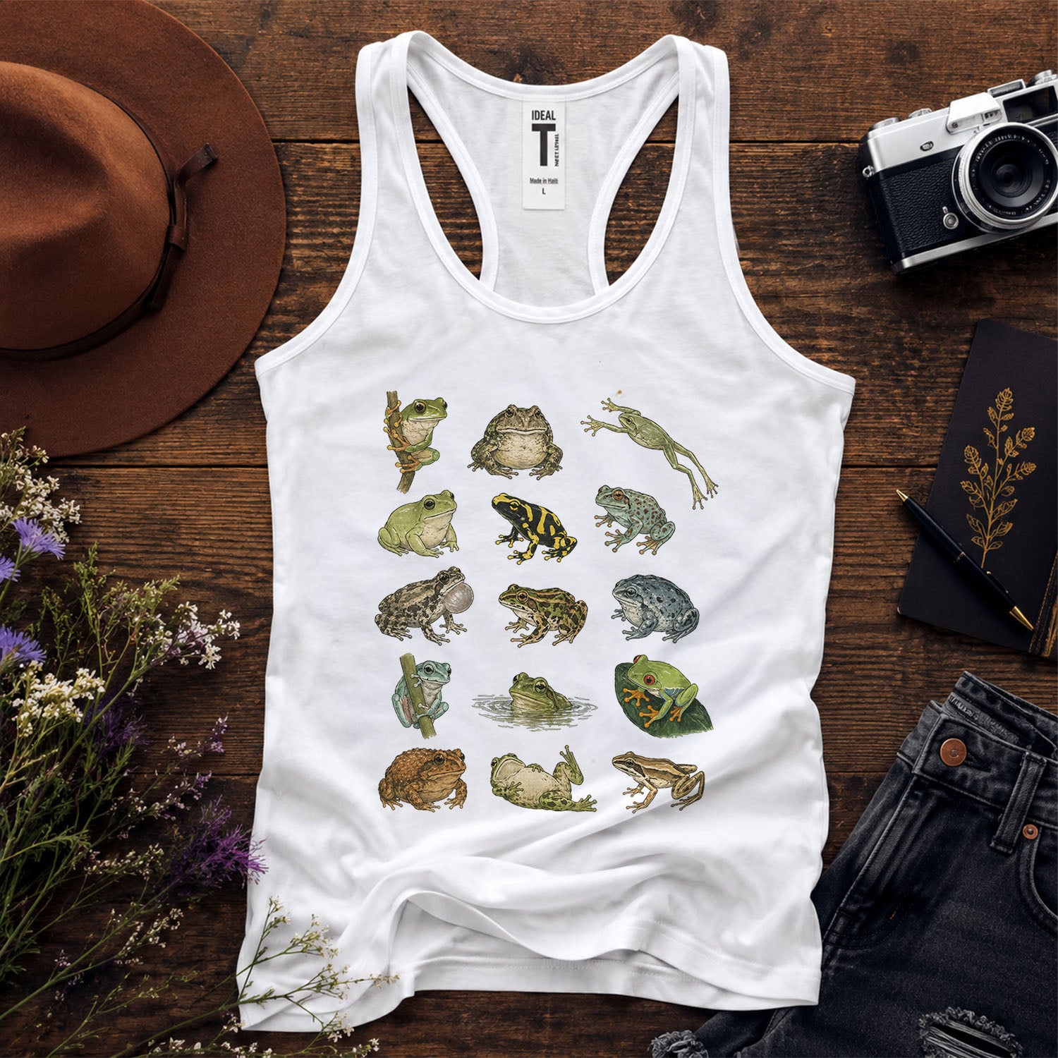 Frog Species Racerback Tank Top