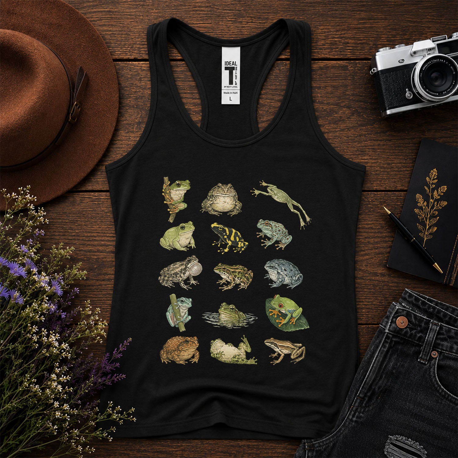 Frog Species Racerback Tank Top