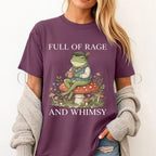 Full of Rage and Whimsy Frog T-Shirt - Berry / S - T-Shirt