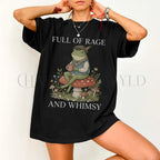 Full of Rage and Whimsy Frog T-Shirt - Black / S - T-Shirt