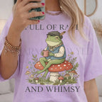 Full of Rage and Whimsy Frog T-Shirt - Orchid / S - T-Shirt