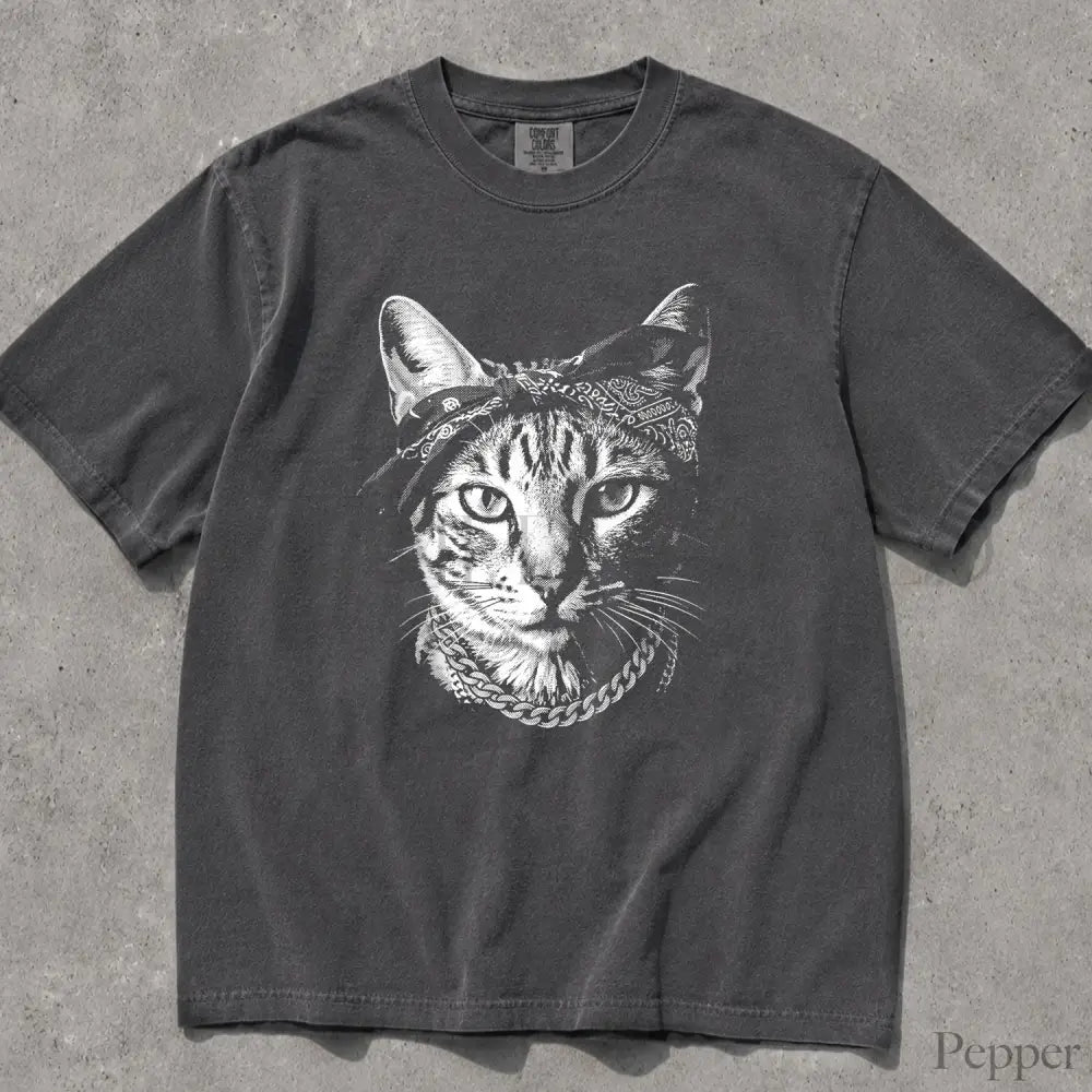 Gangster Catpuc Comfort Colors T-Shirt - T-Shirt