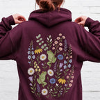 Garden Tree Frogs Hooded Sweatshirt - Maroon / S - Hoodie
