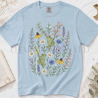 Garden Tree Frogs T-Shirt - Chambray / S - T-Shirt