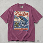 Get In Loser Jonah 1:17 Comfort Colors TShirt - Berry / S - T-Shirt