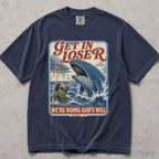 Get In Loser Jonah 1:17 Comfort Colors TShirt - Navy / S - T-Shirt
