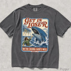 Get In Loser Jonah 1:17 Comfort Colors TShirt - Pepper / S - T-Shirt