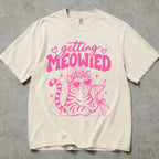 Pink Getting Meowied Comfort Colors T-Shirt