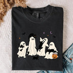 Ghost Cat Comfort Colors T-Shirt - Black / S - T-Shirt