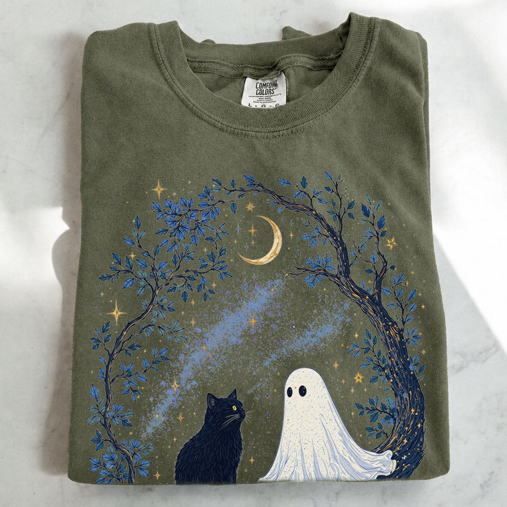 The Cat and The Ghost T-Shirt