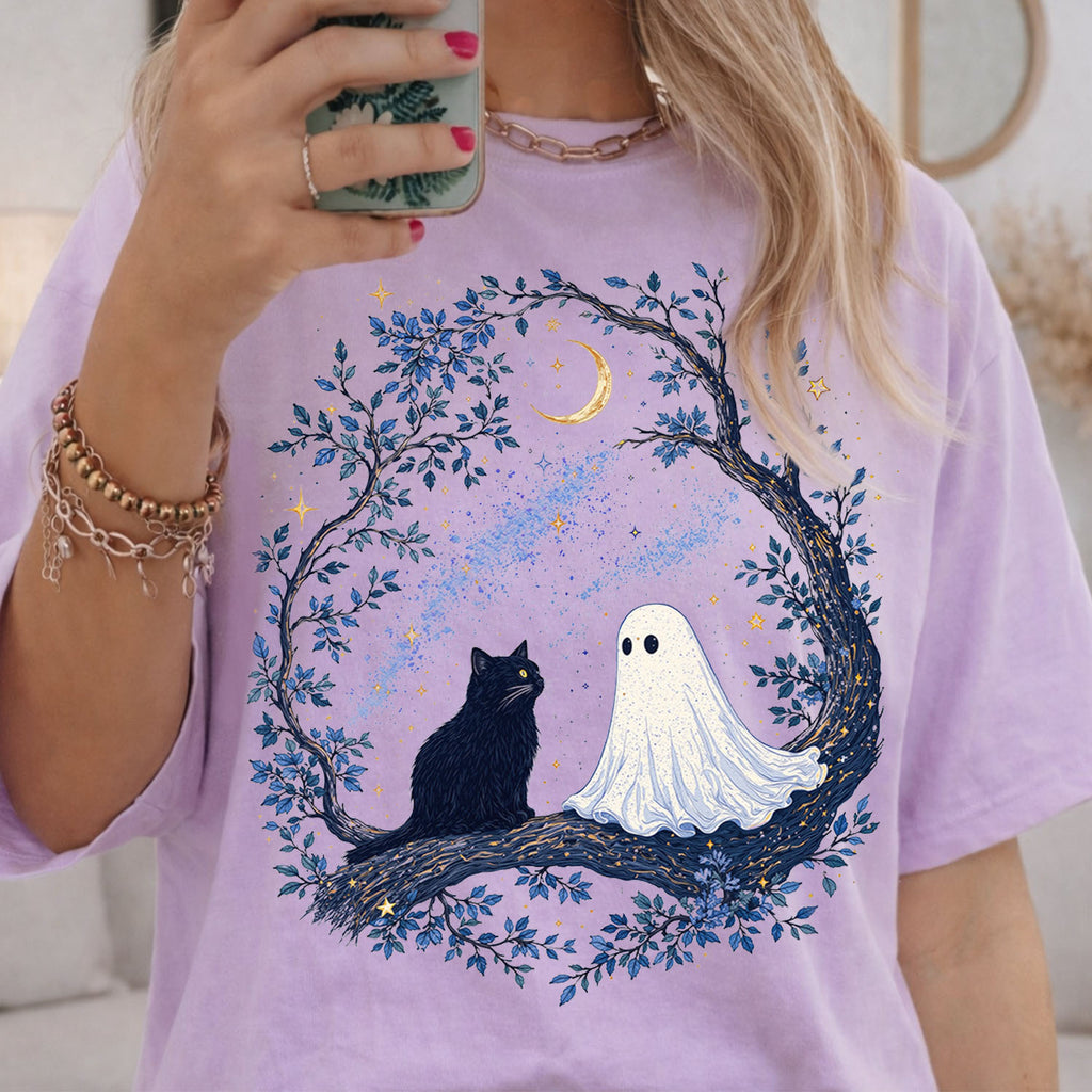 The Cat and The Ghost T-Shirt