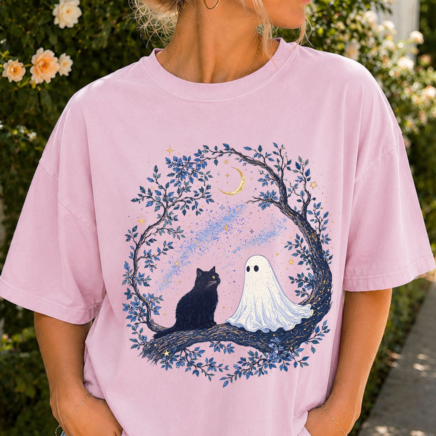 The Cat and The Ghost T-Shirt