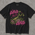 Girls Will Be Girls Graffiti Comfort Colors T-Shirt - Black / S - T-Shirt