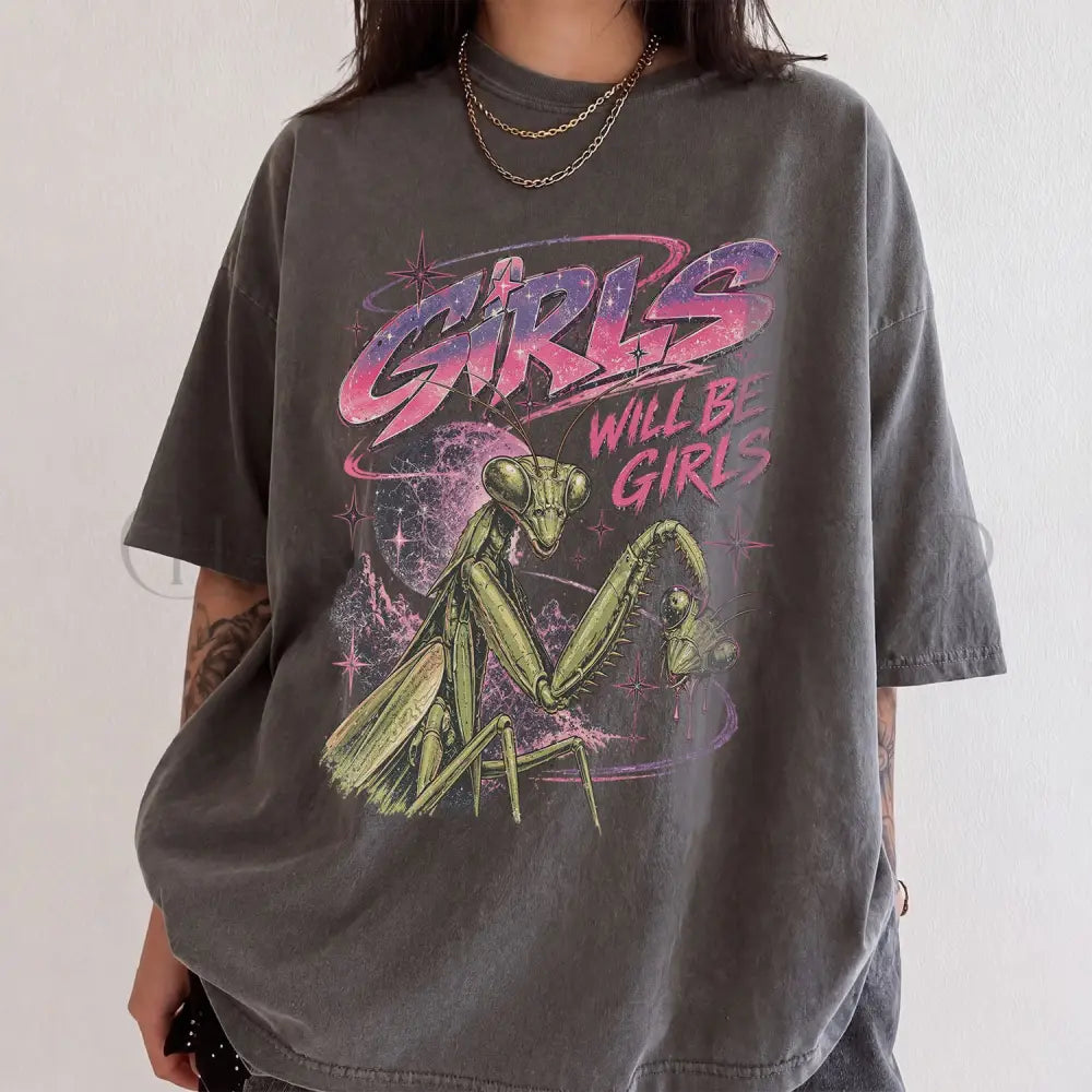 Girls Will Be Girls Retro Comfort Colors T-Shirt - T-Shirt