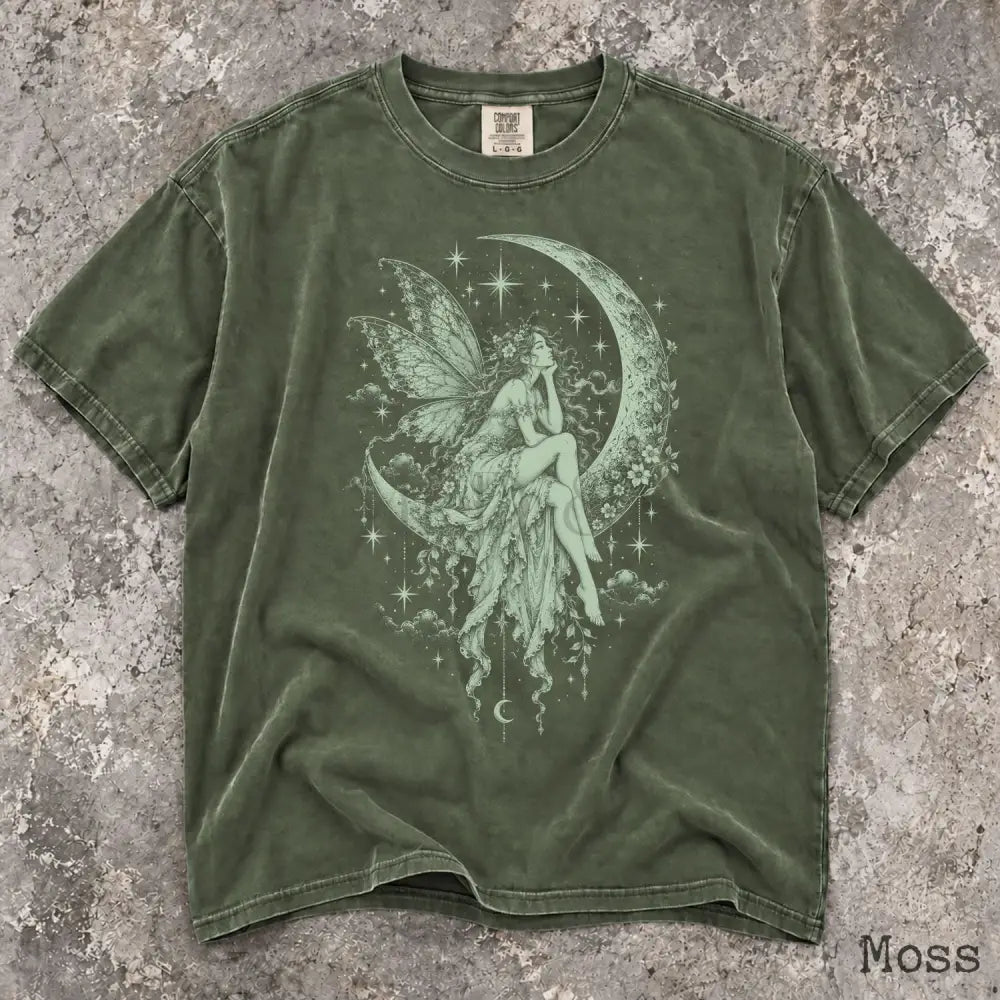 Green Fairy Comfort Colors T-Shirt - Moss / S - T-Shirt