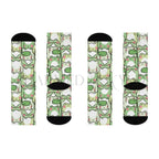 Green Kawaii Frogs Adults Unisex Socks