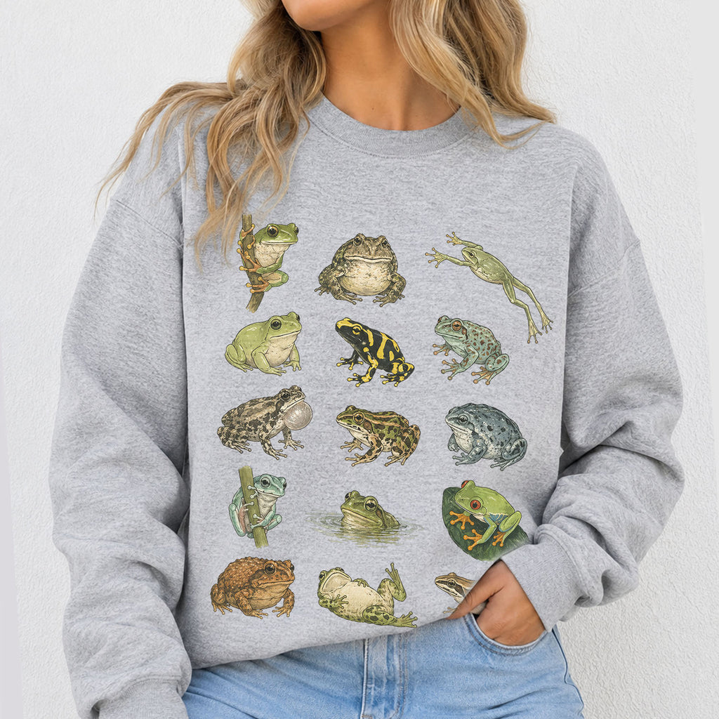 Frog Species Graphic Sweatshirt
