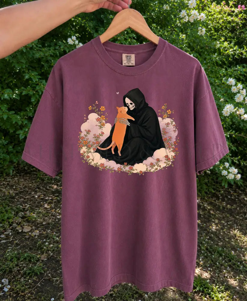 Grim Reaper’s Cat T-Shirt - T-Shirt