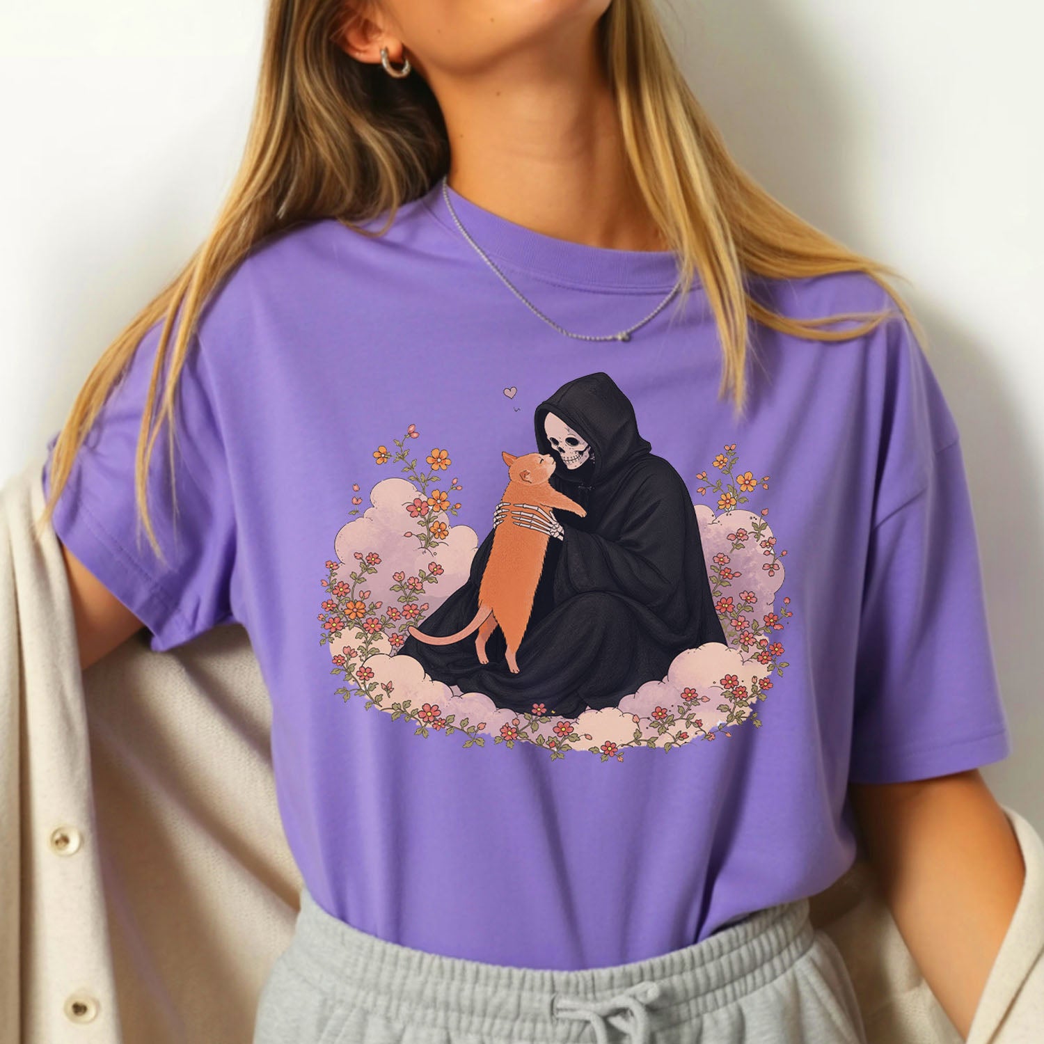 Grim Reaper's Cat T-Shirt