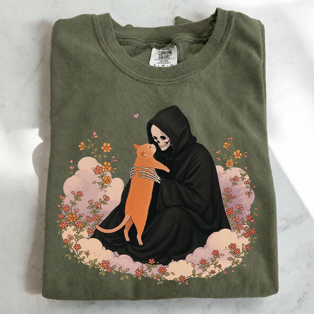 Grim Reaper's Cat T-Shirt