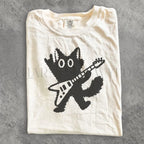 Guitar Rockstar Cat Comfort Colors T-Shirt - T-Shirt