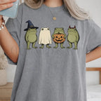 Halloween Frogs T-Shirt - Grey / S - T-Shirt