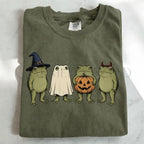 Halloween Frogs T-Shirt - Moss / S - T-Shirt