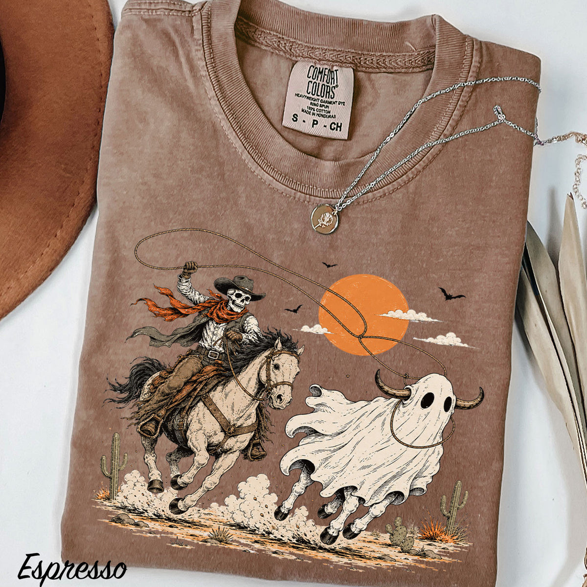 Cowboy Ghost Comfort Colors T-Shirt