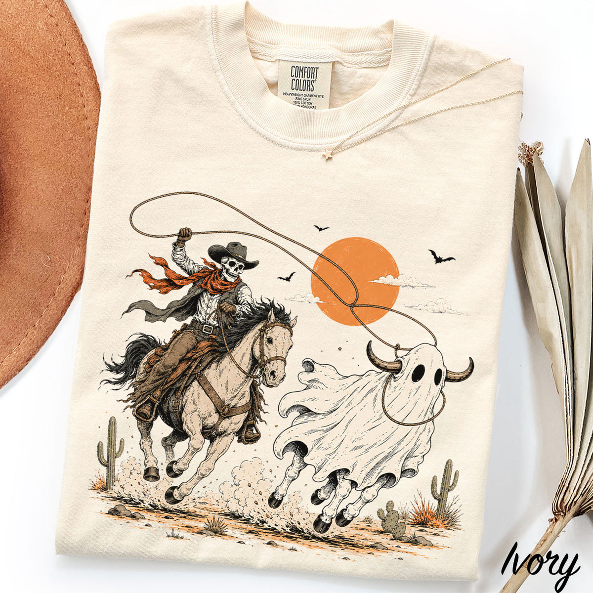 Cowboy Ghost Comfort Colors T-Shirt