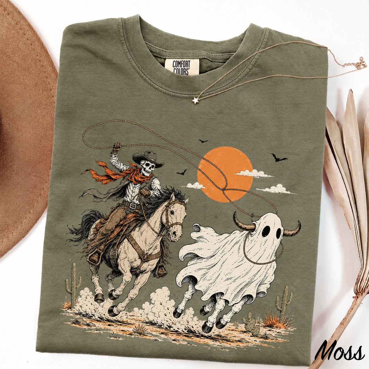 Cowboy Ghost Comfort Colors T-Shirt