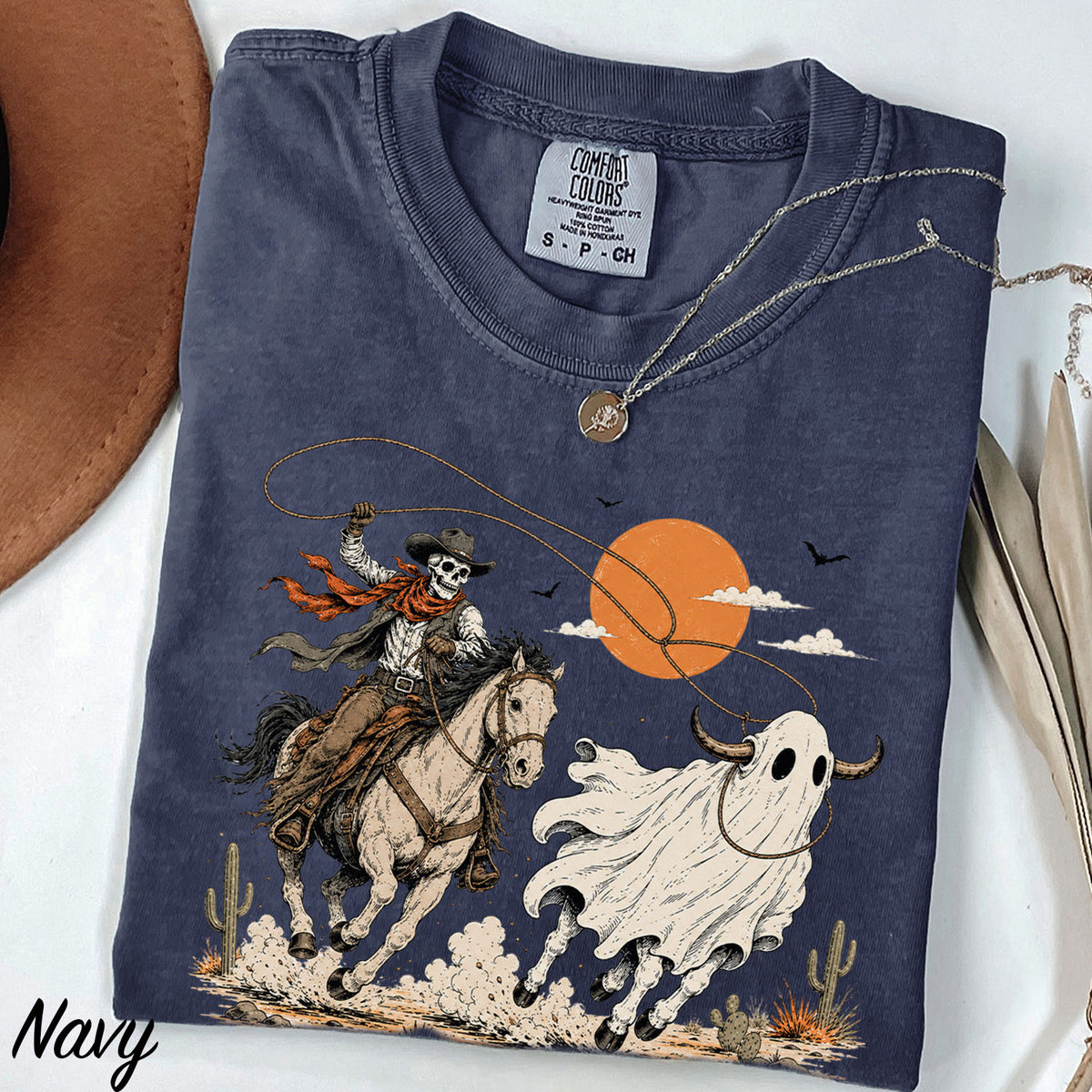 Cowboy Ghost Comfort Colors T-Shirt