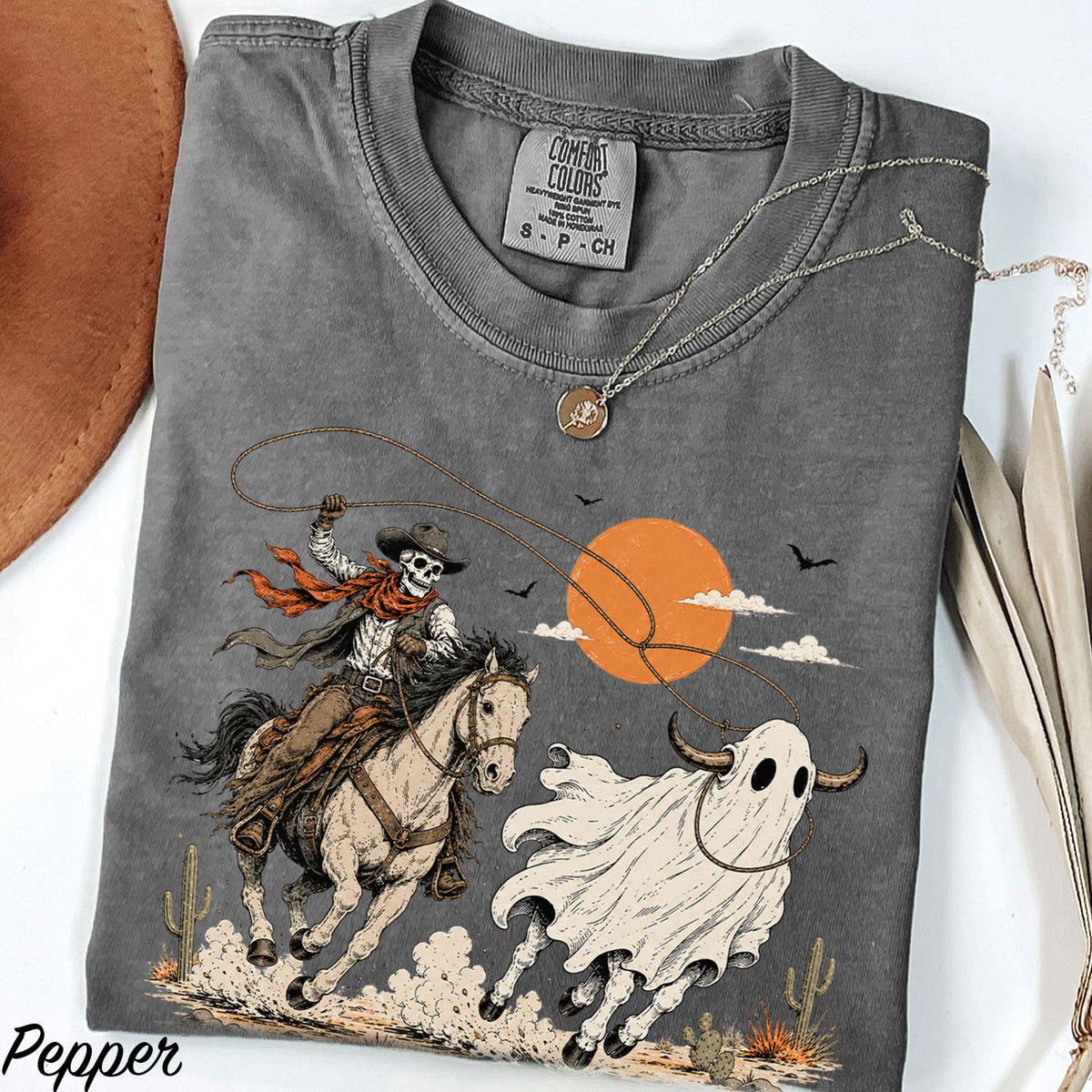 Cowboy Ghost Comfort Colors T-Shirt
