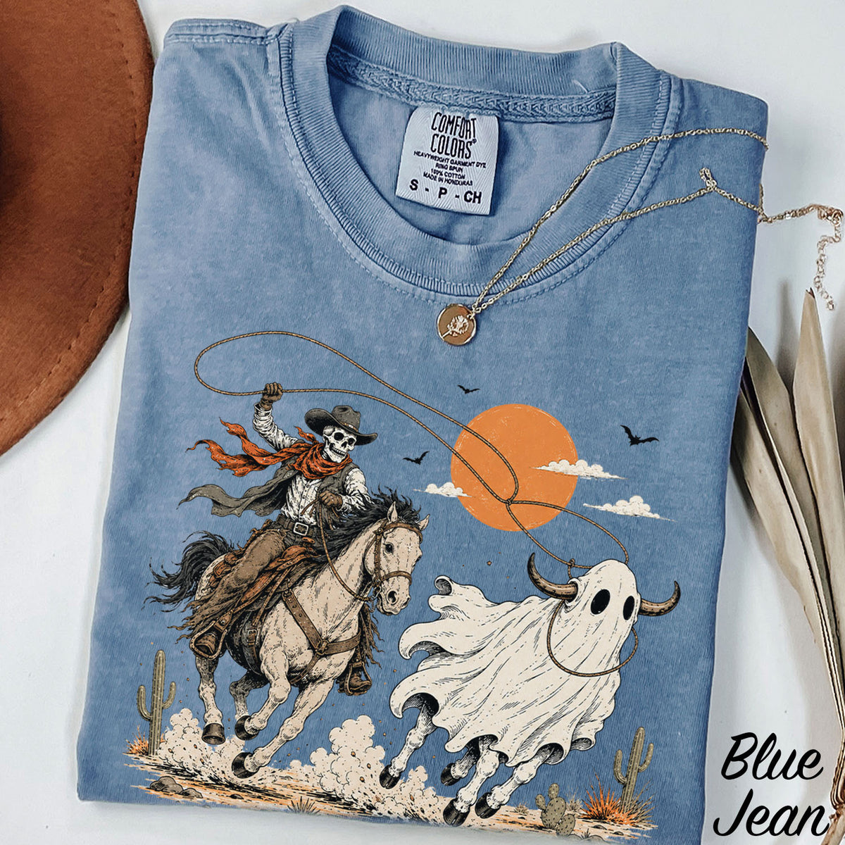 Cowboy Ghost Comfort Colors T-Shirt