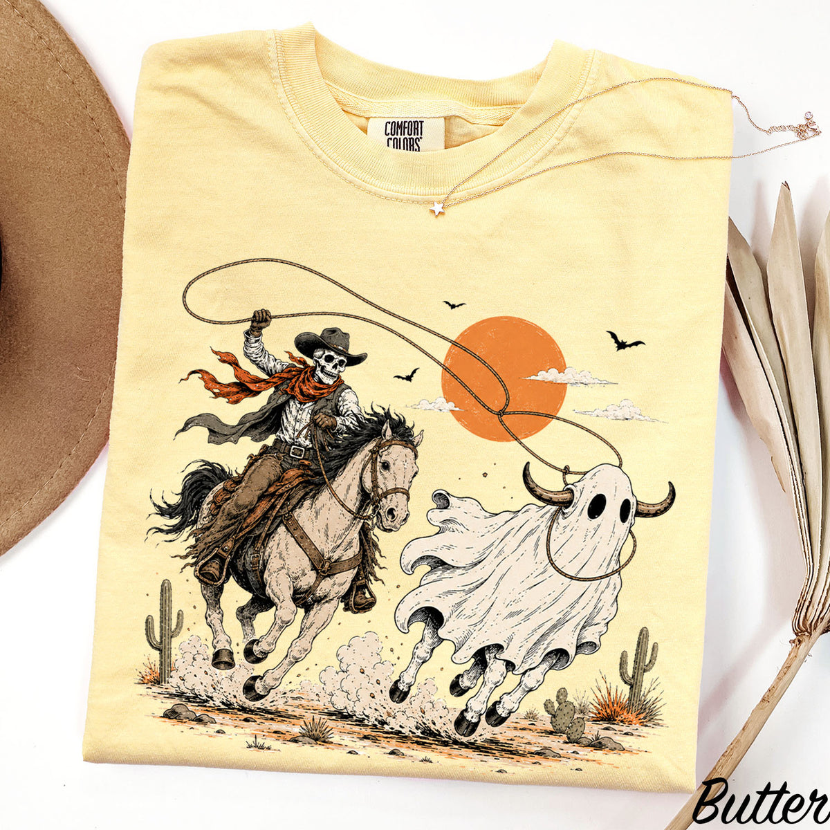 Cowboy Ghost Comfort Colors T-Shirt