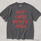 Hot Girls Rescue Dogs Comfort Colors T-Shirt - Pepper / S - T-Shirt